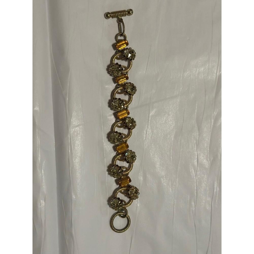 Vintage 1960s Henkel & Grosse for Christian Dior Toggle Bracelet - Picture 2 of 12